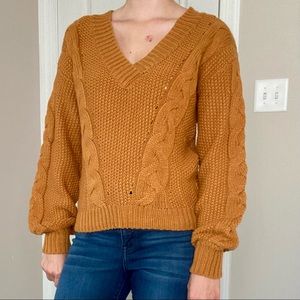 Vestique Size Medium Bell-Sleeve Kit Sweater